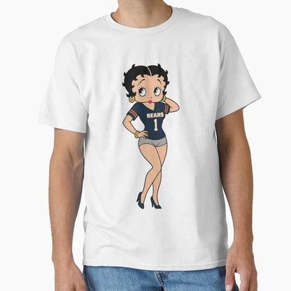 Chicago Bears Betty Boop T-Shirt - Trendy Graphic for Adults - T-Shirt, Sweatshirt, Hoodie
