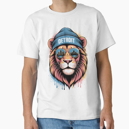 Detroit Lion T-Shirt - Casual Everyday Wear Men Women - T-Shirt, Sweatshirt, Hoodie