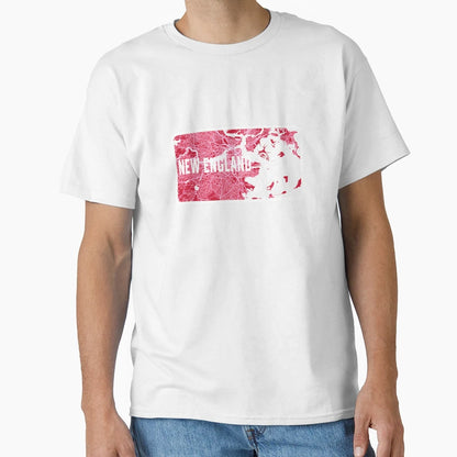 New England Football Player Street T-Shirt - Minimalist Print for Adults - T-Shirt, Sweatshirt, Hoodie