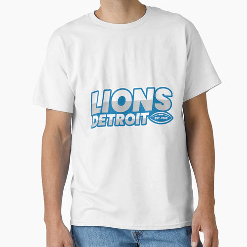 Detroit Lions Football Logo Sports T-Shirt - Trendy Graphic Unisex - T-Shirt, Sweatshirt, Hoodie