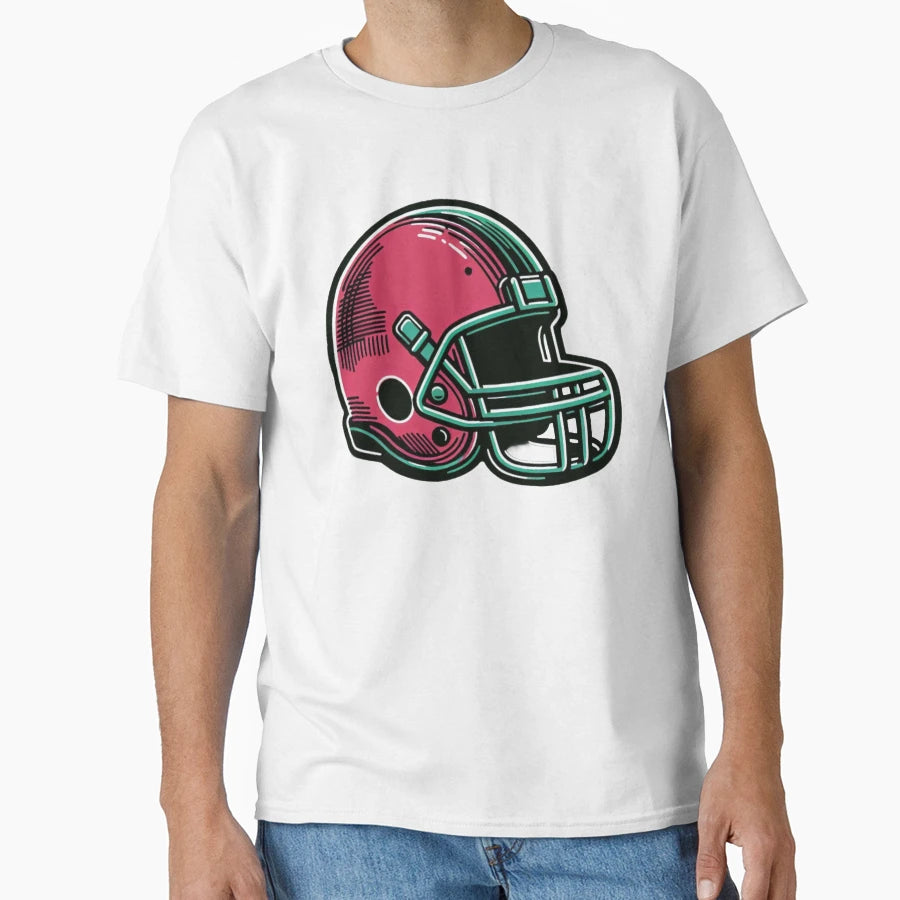 Football Hat T-Shirt - Minimalist Print Men Women - T-Shirt, Sweatshirt, Hoodie