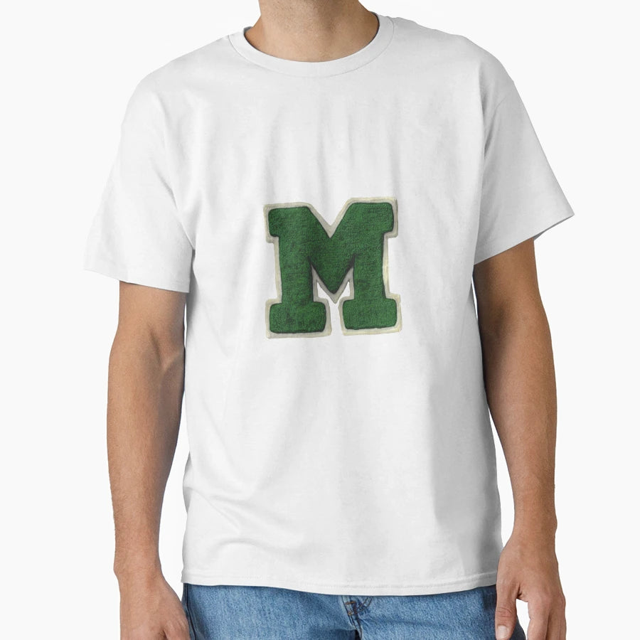 Mitzi Mozzarella Varsity M Logo T-Shirt - Minimalist Print for Adults - T-Shirt, Sweatshirt, Hoodie