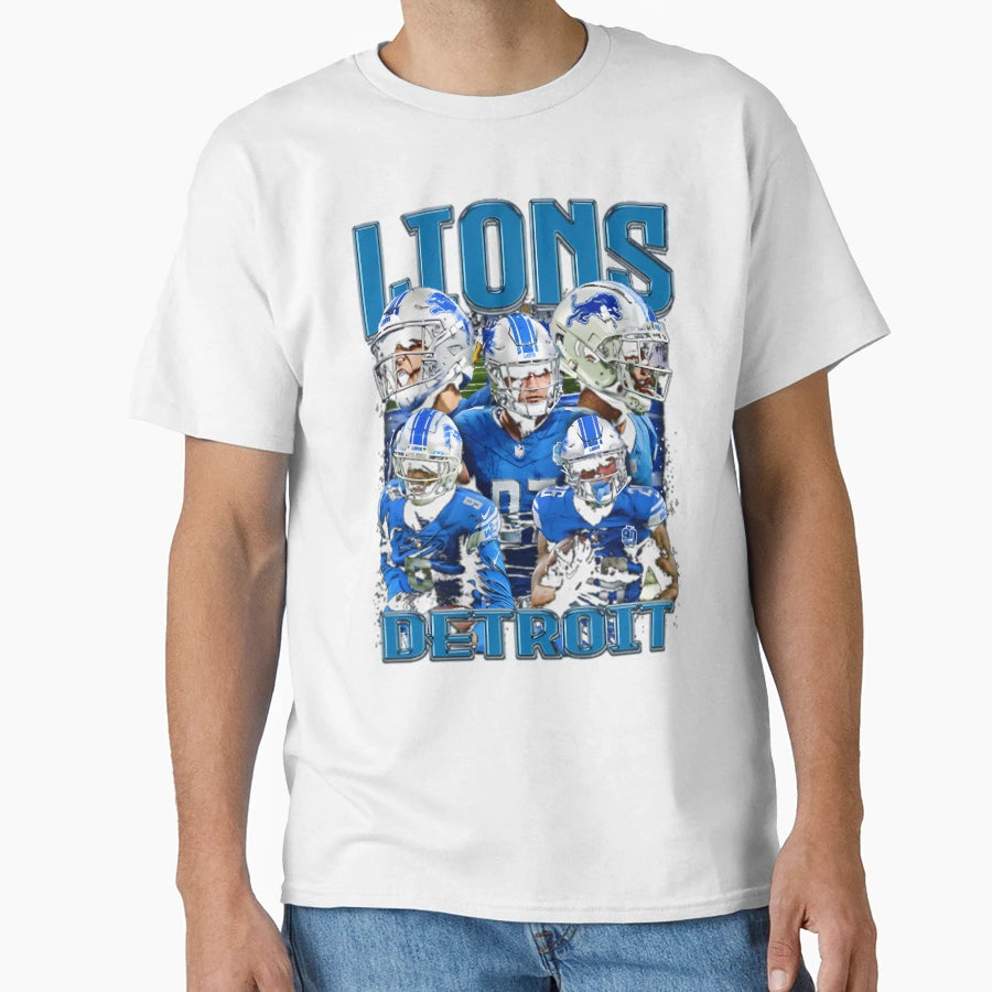 Detroit Lions T-Shirt - Aesthetic Graphic Men Women - T-Shirt, Sweatshirt, Hoodie