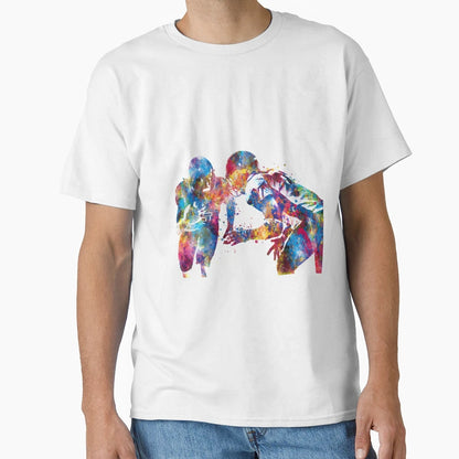 American Football Player Watercolor T-Shirt - Unique Graphic for Adults - T-Shirt, Sweatshirt, Hoodie