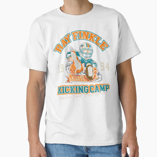Ray Finkle Kicking Camp Dks Worn T-Shirt - Minimalist Print Men Women - T-Shirt, Sweatshirt, Hoodie
