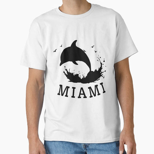 Dolphin Miami T-Shirt - Streetwear Style Men Women - T-Shirt, Sweatshirt, Hoodie
