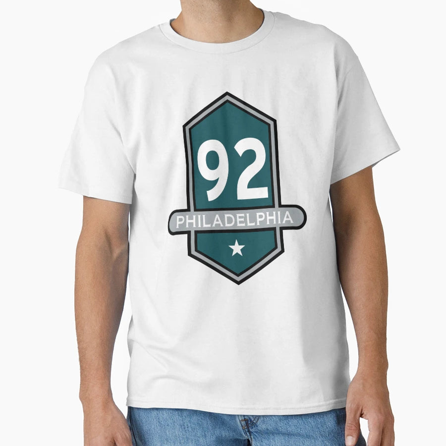 Philadelphia 92 Emblem T-Shirt - Novelty Apparel for Adults - T-Shirt, Sweatshirt, Hoodie