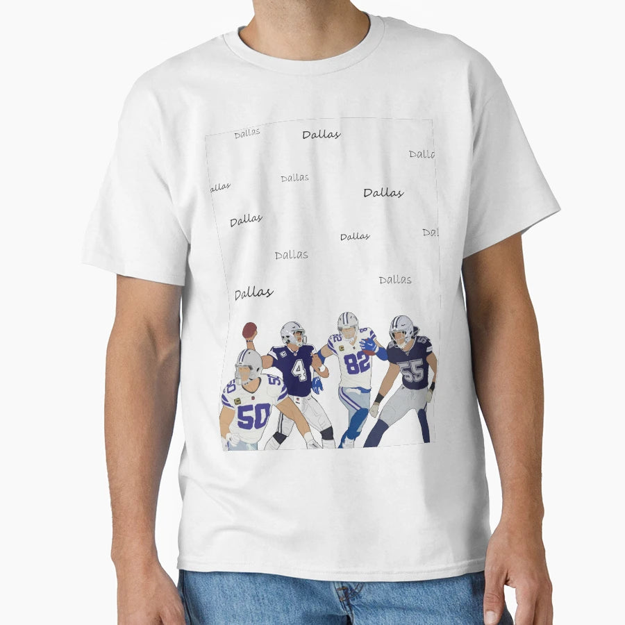 Cowboys Players 50 4 82 55 T-Shirt - Minimalist Print Unisex - T-Shirt, Sweatshirt, Hoodie