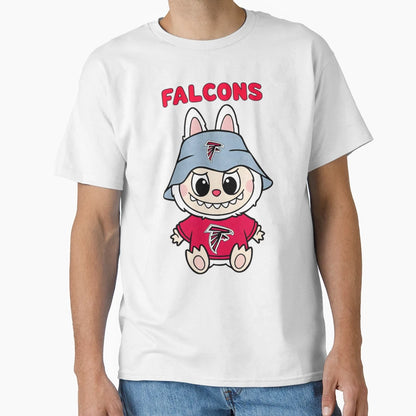 Funny Labubu Falcons Cartoon Art T-Shirt - Trendy Graphic Men Women - T-Shirt, Sweatshirt, Hoodie