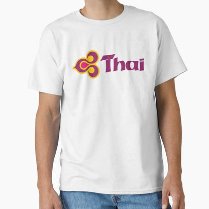 Thai Airways 1975 Livery Logo Bangkok T-Shirt - Custom Art Print Unisex - T-Shirt, Sweatshirt, Hoodie