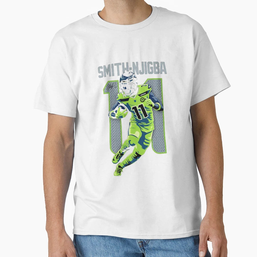 Jaxon Smith Njigba Seattle 11 T-Shirt - Casual Everyday Wear for Adults - T-Shirt, Sweatshirt, Hoodie
