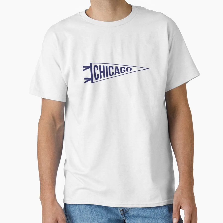 Chicago Pennant T-Shirt - Graphic Print for Adults - T-Shirt, Sweatshirt, Hoodie