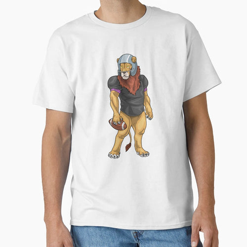 Lion American Football Sports T-Shirt - Streetwear Style Men Women - T-Shirt, Sweatshirt, Hoodie