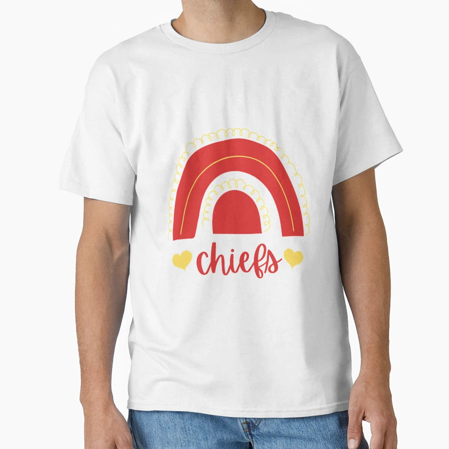 Chiefs Rainbow Kansas City Chiefs T-Shirt - Fun Novelty Design for Adults - T-Shirt, Sweatshirt, Hoodie