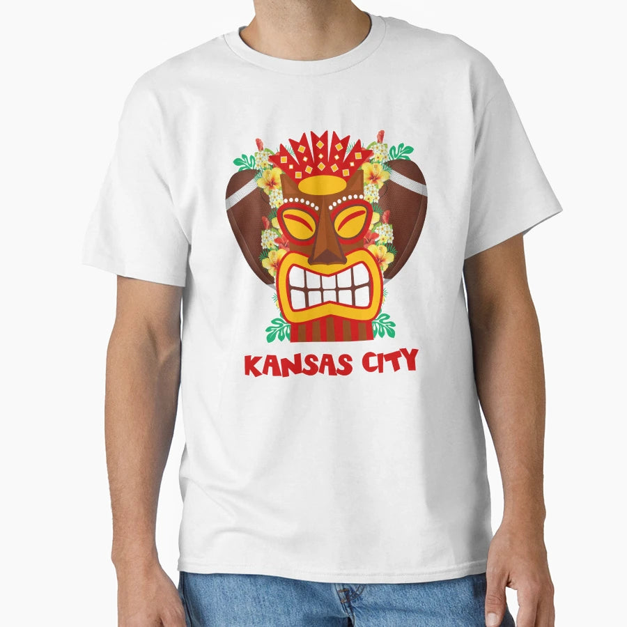 Kansas City Hawaiian Tropical Tiki T-Shirt - Unique Graphic Men Women - T-Shirt, Sweatshirt, Hoodie
