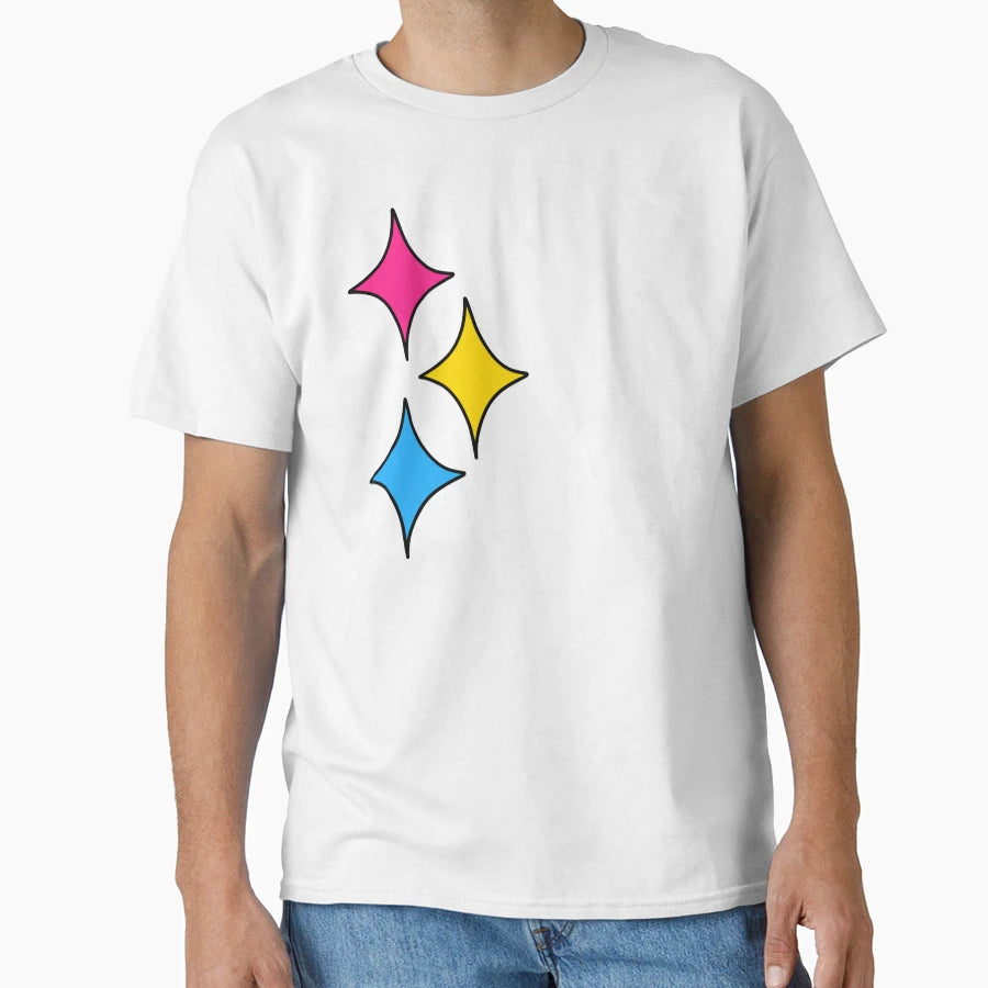 Pan Pride Stars T-Shirt - Minimalist Print Unisex - T-Shirt, Sweatshirt, Hoodie
