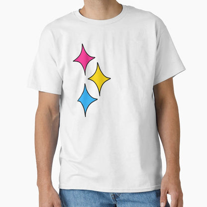 Pan Pride Stars T-Shirt - Minimalist Print Unisex - T-Shirt, Sweatshirt, Hoodie