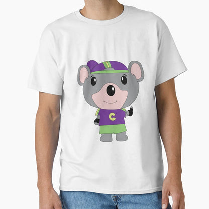 Restaurant And Arcade Mouse Mascot Kawaii T-Shirt - Custom Art Print Unisex - T-Shirt, Sweatshirt, Hoodie
