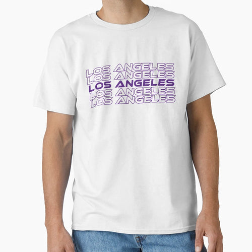 Los Angeles Purple T-Shirt - Streetwear Style Unisex - T-Shirt, Sweatshirt, Hoodie