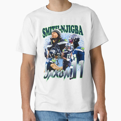 Jaxon Smith Njigba 90S T-Shirt - Novelty Apparel Unisex - T-Shirt, Sweatshirt, Hoodie