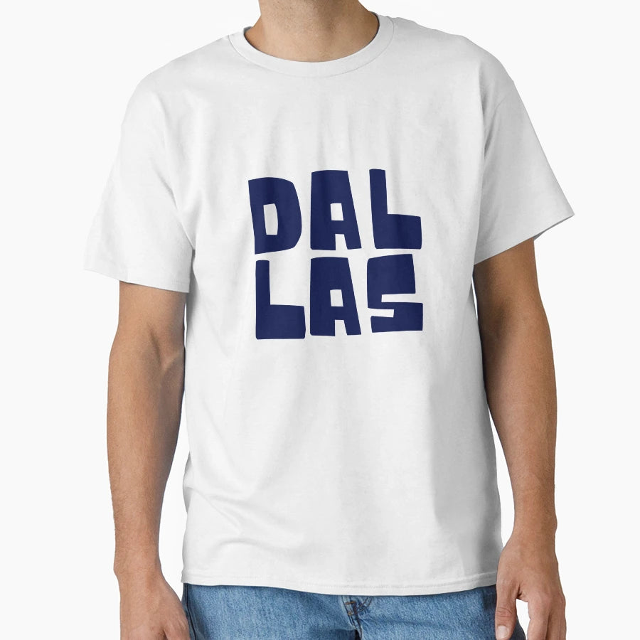 Dallas Texas Pride Typography T-Shirt - Casual Everyday Wear for Adults - T-Shirt, Sweatshirt, Hoodie