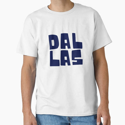Dallas Texas Pride Typography T-Shirt - Casual Everyday Wear for Adults - T-Shirt, Sweatshirt, Hoodie