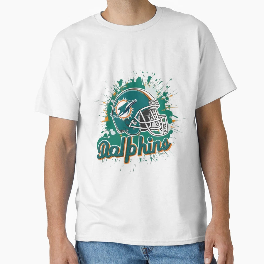 Art Miami Dolphins T-Shirt - Fun Novelty Design Unisex - T-Shirt, Sweatshirt, Hoodie