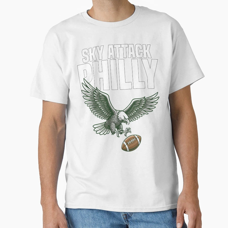 Philadelphia Sky Attack Philadelphia T-Shirt - Novelty Apparel for Adults - T-Shirt, Sweatshirt, Hoodie
