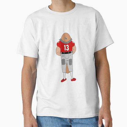Planarian Football Player T-Shirt - Minimalist Print Men Women - T-Shirt, Sweatshirt, Hoodie