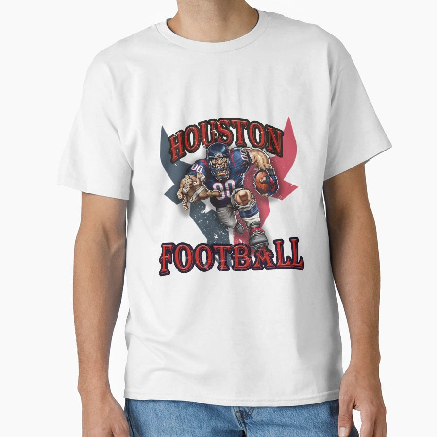 Houston Football T-Shirt - Streetwear Style Men Women - T-Shirt, Sweatshirt, Hoodie