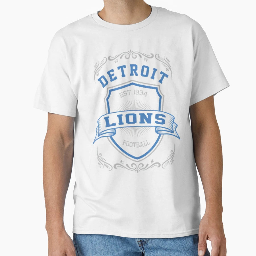 Football Detroit Lions T-Shirt - Casual Everyday Wear Men Women - T-Shirt, Sweatshirt, Hoodie