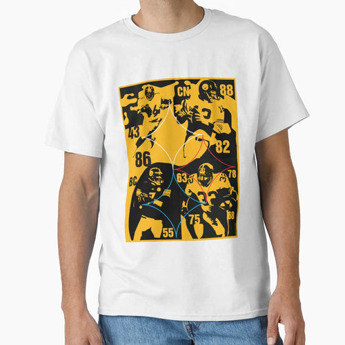 Pittsburgh Steelers Greats Franco T-Shirt - Minimalist Print for Adults - T-Shirt, Sweatshirt, Hoodie