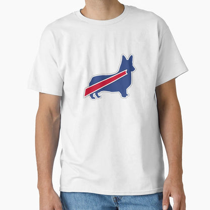 Buffalo Bills Corgi T-Shirt - Trendy Graphic for Adults - T-Shirt, Sweatshirt, Hoodie