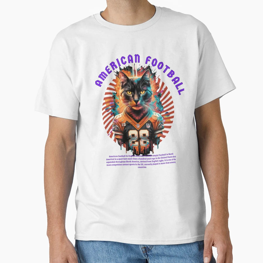 Profession American Football Player T-Shirt - Graphic Print for Adults - T-Shirt, Sweatshirt, Hoodie