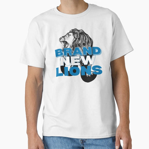 Brand New Lions Detroit Lions Fans T-Shirt - Aesthetic Graphic for Adults - T-Shirt, Sweatshirt, Hoodie