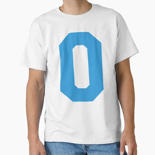 Alphabet Blue O Sports Letter O T-Shirt - Aesthetic Graphic Unisex - T-Shirt, Sweatshirt, Hoodie