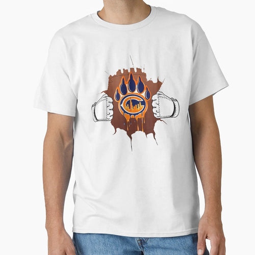 Funny Foot Chicago Gifts Fans T-Shirt - Custom Art Print Unisex - T-Shirt, Sweatshirt, Hoodie