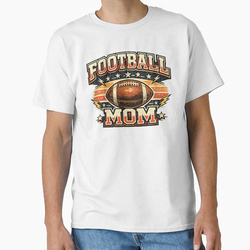 Football Mom T-Shirt - Graphic Print Unisex - T-Shirt, Sweatshirt, Hoodie