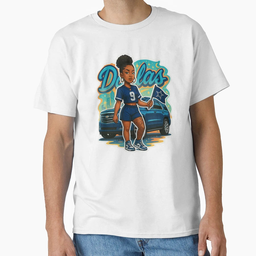 Dallas Cowboys Fan Urban T-Shirt - Trendy Graphic for Adults - T-Shirt, Sweatshirt, Hoodie