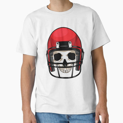 Skull American Football Sports T-Shirt - Custom Art Print for Adults - T-Shirt, Sweatshirt, Hoodie