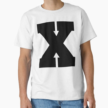 Alphabet X Uppercase Letter X Letter X T-Shirt - Minimalist Print Unisex - T-Shirt, Sweatshirt, Hoodie