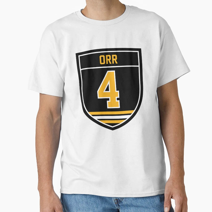Orr 4 Emblem T-Shirt - Casual Everyday Wear Men Women - T-Shirt, Sweatshirt, Hoodie