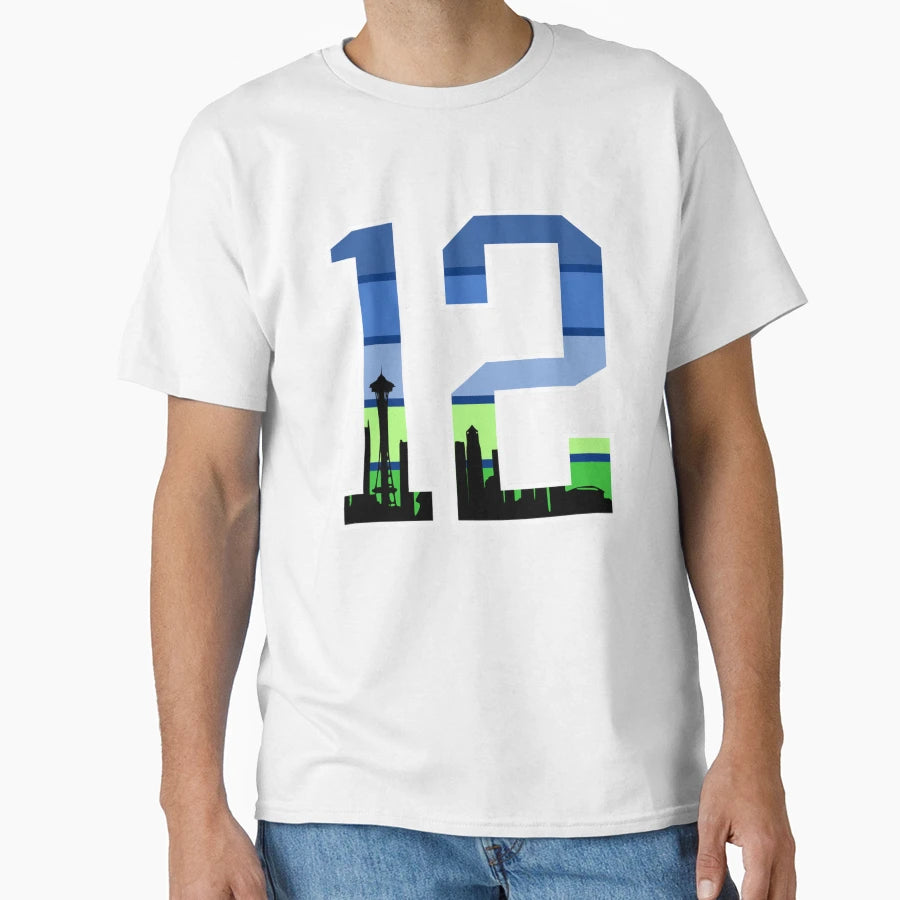 Seattle 12S Football Sports Fan T-Shirt - Casual Everyday Wear Men Women - T-Shirt, Sweatshirt, Hoodie