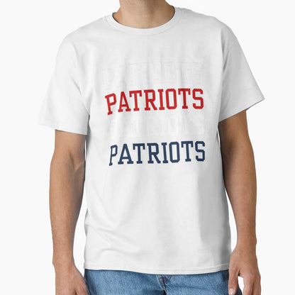 Bold Block Letter Patriots T-Shirt - Minimalist Print for Adults - T-Shirt, Sweatshirt, Hoodie