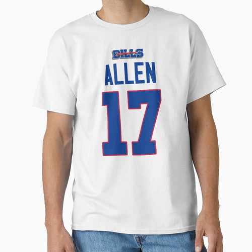Allen 17 Bills T-Shirt - Custom Art Print Unisex - T-Shirt, Sweatshirt, Hoodie