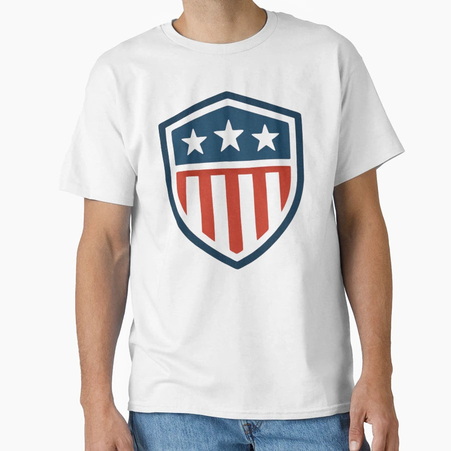American Patriot Shield Sports T-Shirt - Casual Everyday Wear for Adults - T-Shirt, Sweatshirt, Hoodie