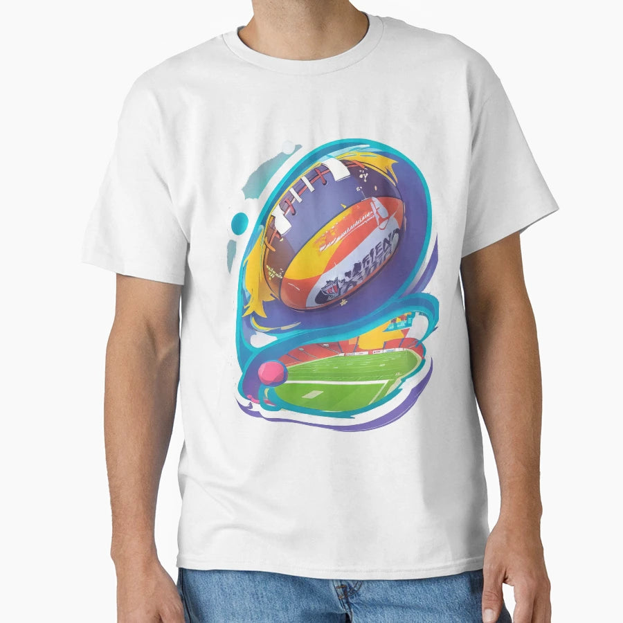 Cartoon Touchdown Extravaganza 603 T-Shirt - Trendy Graphic Unisex - T-Shirt, Sweatshirt, Hoodie