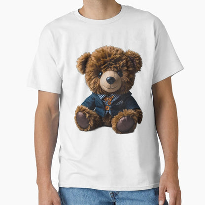 Teddy Bear Elegant Jacket T-Shirt - Aesthetic Graphic for Adults - T-Shirt, Sweatshirt, Hoodie
