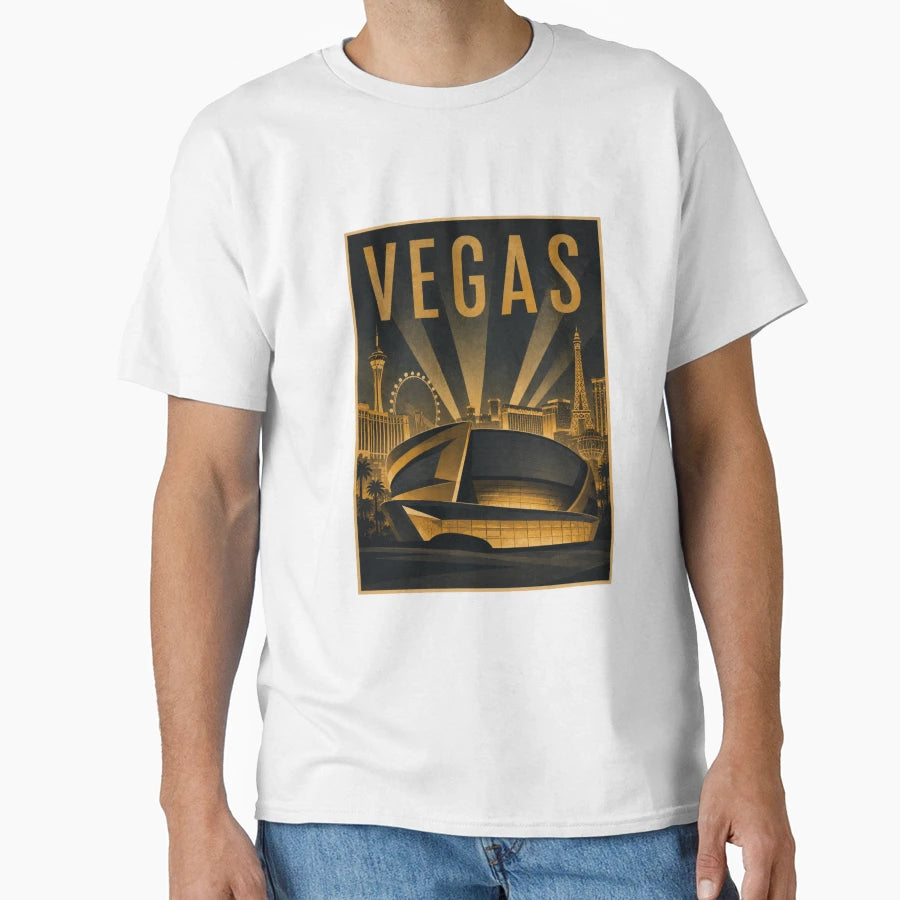 Vegas Hockey Mecca T-Shirt - Minimalist Print for Adults - T-Shirt, Sweatshirt, Hoodie