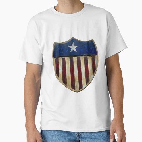 American Shield T-Shirt - Custom Art Print Men Women - T-Shirt, Sweatshirt, Hoodie
